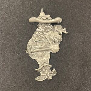 Cowboy Santa Pendant